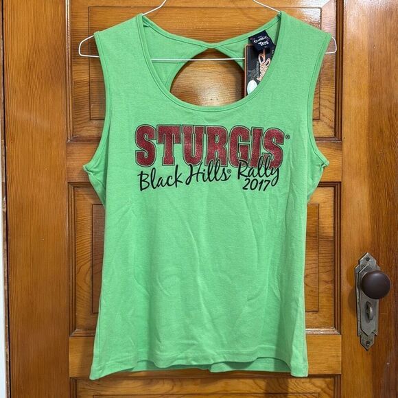 No Brand Tops - Sturgis 2017 Black Hills Rally Green Tank Top Women’s XL